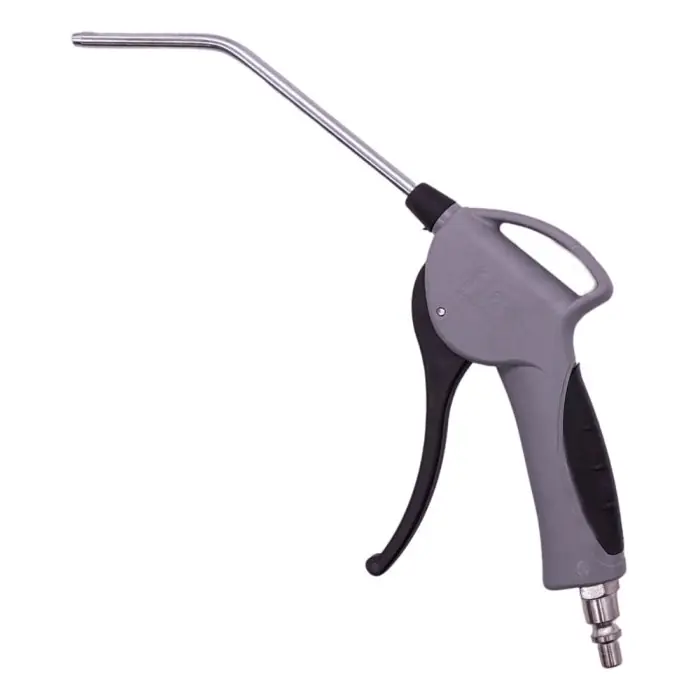 Pistola soffiaggio aria compressa canna lunga con attacco rapido 27P r r r Pistola di soffiaggio per aria compressa, superleggera e silenziosa r Corpo e leva in nylon PA6, presa in gomma antiscivolo r Disegno brevettato, regolazione dell‘aria progressiva r Elevata portata 450 lt /min. a 6 bar, pressione max 16 bar r Elevata resistenza allo schiacciamento r Design e produzione 100% italiana. r r r
Disponibile nel colore grigio o nero r
", "sku" "09806078", "brand" { "@type" "Thing", "name" "GHIOTTO " }, "offers" { "@type" "Offer", "priceCurrency" "EUR", "price" "11.40", "itemCondition" "http //schema.org/NewCondition", "availability" "http //schema.org/InStock", "url" "https //www.toolshopitalia.it/shop/aria-compressa/pistola-soffiaggio-aria-compressa-canna-lunga-attacco-rapido-27p-grigio", "seller" { "@type" "Organization", "name" "ToolShop Italia - Ferramenta Online" } }
} Direct Beschikbaar
