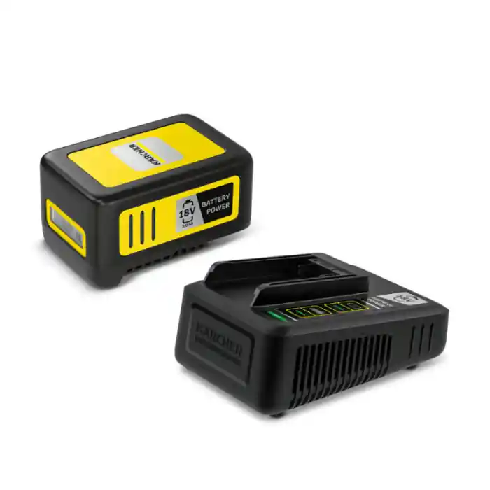 Dagaanbieding Batteria litio + caricabatterie Karcher 18V 5,0Ah STARTER KIT POWER 18 /50 r r r Il caricabatterie rapido da 18 V può caricare la batteria intercambiabile Power Kärcher da 18 V / 5,0 Ah con l‘innovativa tecnologia Real Time fino all‘80% in soli 94 minuti. r Lo Starter Kit 18 /50 a batteria Kärcher può essere utilizzato per tutti i dispositivi della piattaforma a batteria Kärcher 18 V. r r r
Dati tecnici r r r Piattaforma batteria Piattaforma batteria a 18V r Tipo di batteria Batteria Li-Ion r Tensione (V) 18 r Resa (Ah) 5 r Tempo necessario per ricaricare la batteria (min.) 94 / 143 r Potenza di uscita (A) 2,5 r Caricabatterie di tipo corrente (V /Hz) 100 - 240 / 50 - 60 r Lunghezza cavo (m) 1,5 r Peso (kg) 1,4 r Peso con imballo (kg) 1,8 r Dimensioni (Lu x La x H) (mm) 184 x 133 x 147 r r r
Caratteristiche r r r Potenti celle agli ioni di litio r Garantisce prestazioni costanti prevenendo l‘autoscarica e l‘effetto memoria. r Modalità di memorizzazione automatica r Prolunga la durata delle celle. r Grado di protezione IPX5 - protetto contro getti d‘acqua da tutte le direzioni r Protezione affidabile durante i lavori che utilizzano getti d‘acqua. r Gestione efficiente della temperatura r Massime prestazioni grazie all‘efficiente buffering del calore e alla gestione intelligente della batteria. r Monitoraggio cellulare intelligente r Protegge la batteria da sovraccarico, surriscaldamento e scarica profonda. r Montaggio a parete r Per un fissaggio pulito del caricatore alla parete. r Estrema robustezza r Gli involucri della batteria di Kärcher sono estremamente resistenti agli urti. r r
", "sku" "09755031", "brand" { "@type" "Thing", "name" "KARCHER" }, "offers" { "@type" "Offer", "priceCurrency" "EUR", "price" "162.00", "itemCondition" "http //schema.org/NewCondition", "availability" "http //schema.org/InStock", "url" "https //www.toolshopitalia.it/shop/batterie-per-elettroutensili/batteria-litio-caricabatterie-karcher-18v-5-0ah-starter-kit-power", "seller" { "@type" "Organization", "name" "ToolShop Italia - Ferramenta Online" } }
}