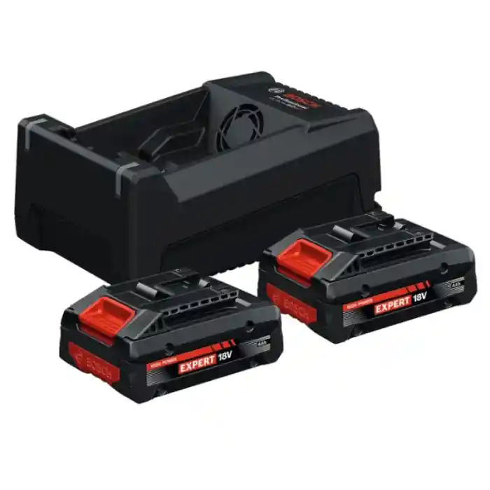 Bosch Expert Starter Kit 2 batterie EXBA18V-40 e caricabatterie GAL12V/18V-80 Koop Vandaag