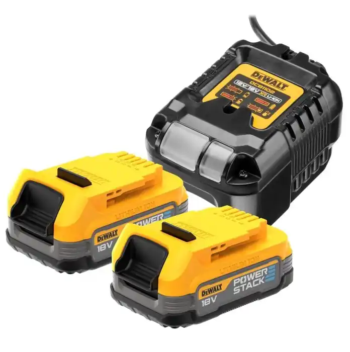 Dewalt DCB1102E2-QW KIT 2 batterie XR 18V 1,7 Ah Powerstack + caricabatteria Lage Kosten