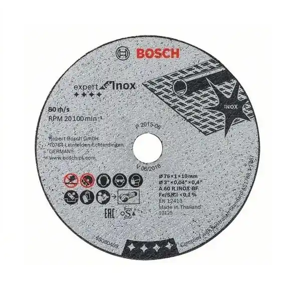 Set di 5 dischi da taglio Bosch Expert for inox ø 76 mm Professional r r r Adatto per smerigliatrici angolari a batteria GWS 12V-76 r r r
Caratteristiche r r r Diametro del disco mm 76 r Diametro foro mm 10,00 r Spessore mm 1,0 r Tipo di prodotto Mola da taglio r Forma del disco Piatto r Materiali lavorabili incl. dettaglio Metalli ferrosi Tondini per cemento armato r Materiali lavorabili Metalli ferrosi r Materiali lavorabili (dettaglio) Tondini dell‘armatura r r
", "sku" "09688742", "brand" { "@type" "Thing", "name" "BOSCH PROFESSIONAL" }, "aggregateRating" { "@type" "AggregateRating", "ratingValue" "5.00", "reviewCount" "17" }, "offers" { "@type" "Offer", "priceCurrency" "EUR", "price" "8.05", "itemCondition" "http //schema.org/NewCondition", "availability" "http //schema.org/InStock", "url" "https //www.toolshopitalia.it/shop/dischi-taglio-e-supporti-abrasivi/disco-da-taglio-inox-per-smerigliatrice-bosch-professional-gws-12v-76-5-pz-o-76-mm", "seller" { "@type" "Organization", "name" "ToolShop Italia - Ferramenta Online" } }
} Premium