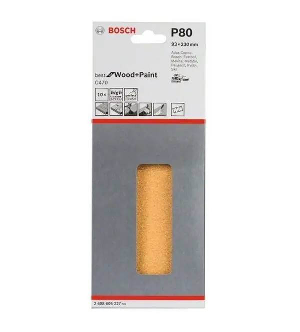 Fogli abrasivi Bosch Professional C470 mm 93x230 (10 pezzi) r r r C470 Best for Wood and Paint si caratterizza per l‘eccezionale velocità di asportazione del materiale r Il rivestimento in stearato di calcio riduce gli intasamenti e consente di aumentare la velocità di asportazione r Cosparsione elettrostatica aperta della superficie per una rimozione della polvere uniforme, controllata e costante r Il prodotto è dotato di un rivestimento di stearato di calcio che riduce gli intasamenti. Inoltre, la superficie con cosparsione elettrostatica aperta della grana, ripartita con una distanza definita, assicura una rimozione della polvere uniforme, controllata e costante. r È progettato per essere utilizzato per la levigatura di legno e vernice, e per l‘utilizzo su rivestimenti come vernice, intonaco grezzo, stucco e materiali sintetici e solidi come i polimeri (Corian, Varicor). r Il foglio abrasivo C470 Best for Wood and Paint è compatibile con le levigatrici rotoorbitali. r Il prodotto è costituito da carta C /B, rivestita da solido corindone semi-friabile che consente di ottenere una qualità uniforme. r Quick-Change e gestione facile grazie al sistema di fissaggio con supporto "hook and loop". r r
", "sku" "09650169", "brand" { "@type" "Thing", "name" "BOSCH PROFESSIONAL" }, "offers" { "@type" "Offer", "priceCurrency" "EUR", "price" "6.30", "itemCondition" "http //schema.org/NewCondition", "availability" "http //schema.org/InStock", "url" "https //www.toolshopitalia.it/shop/fogli-abrasivi-bosch-professional-c470-mm-93x230-10-pezzi-g-80", "seller" { "@type" "Organization", "name" "ToolShop Italia - Ferramenta Online" } }
} Lage Kosten