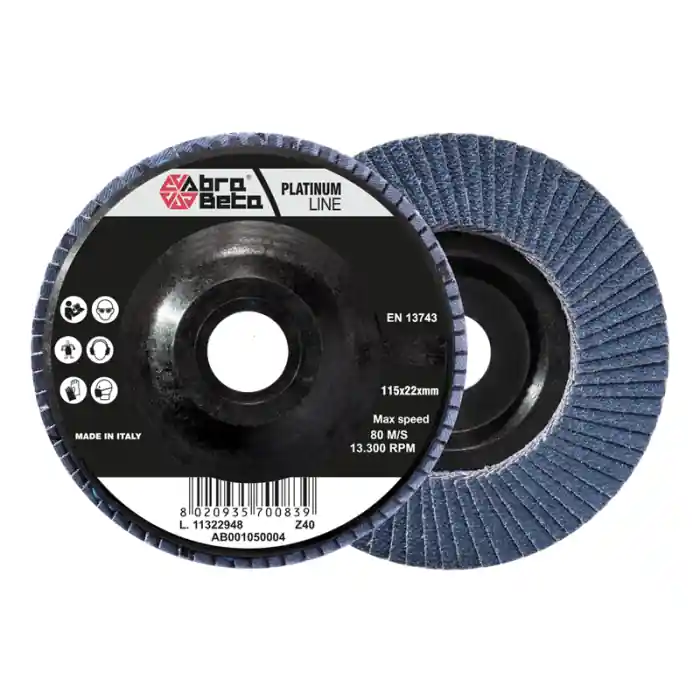 Op = Op Disco bilamellare allo zirconio Abra Beta Platinum line ø 115 mm r r
SUPPORTO IN NYLON - PROFILO PIANO r r r r
APPLICAZIONI r r r Dischi professionali utilizzabili per operazioni su acciai inossidabili, metalli ferrosi e non ferrosi. r Le grane più grosse sono indicate per lavori di smerigliatura e sgrossatura, le grane più fini sono invece particolarmente adatte a lavori di finitura r r r
CARATTERISTICHE r r r r Diametro disco 115 mm r r Grana 40 /60 /80 /120 r Diametro foro 22,23 mm r Max RPM 13300 /min r Centro piano r r r
UTILIZZO CONSIGLIATO r r r Smerigliatrice angolare r r
", "sku" "09793170", "brand" { "@type" "Thing", "name" "ABRA BETA" }, "offers" { "@type" "Offer", "priceCurrency" "EUR", "price" "2.50", "itemCondition" "http //schema.org/NewCondition", "availability" "http //schema.org/InStock", "url" "https //www.toolshopitalia.it/shop/dischi-taglio-e-supporti-abrasivi/disco-bilamellare-allo-zirconio-abra-beta-platinum-line-o-115-mm-g-40", "seller" { "@type" "Organization", "name" "ToolShop Italia - Ferramenta Online" } }
}