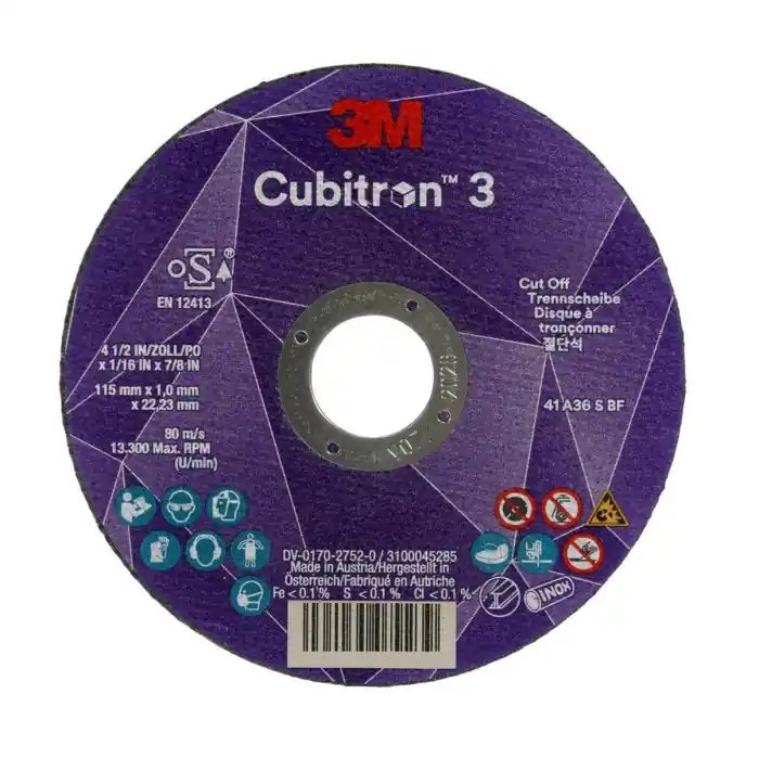 Disco da taglio 3M Cubitron (3) 86616, grana 60+, T41, ø mm 115x1x22.23 r r
FUNZIONE SPECIALIZZATA taglia perpendicolarmente col bordo esterno del disco, ideale per il taglio del metallo in molti settori tra cui l‘automotive, il marine, tubature in acciaio inossidabile, tubature rovinate, morsetti o altri elementi di fissaggio arrugginiti e molti altri. r r
MIGLIORE VELOCITA‘ capacità di taglio fino al 10% in più rispetto ai dischi 3M™ Cubitron™ II per ridurre il tempo e la pressione richiesti per la lavorazione r r
MENO CAMBI DISCO Taglia fino a 3 volte più materiale rispetto ai dischi da taglio 3M™ Cubitron™ II r r
LUNGA DURATA Disegnato per durare fino a 2 volte più dei principali dischi concorrenti r r
3M PRECISION-SHAPED GRAIN REINGEGNERIZZATO all‘interno di trova il Precision Shaped Grain reingegnerizzato, con una tecnologia di legami molecolari disegnata per avere punte affilate che si frantumano continuamente per formare sempre nuove punte e garantire una superficie uniforme, un taglio più freddo e un consumo ottimale del minerale r r
ALTRE INFORMAZIONI r r
I dischi da taglio 3M™ Cubitron™ 3 tagliano usando il disco perpendicolarmente alla superficie, rendendolo ideale per tagliare il metallo, nei settori automotive e Marine, per i tubi di acciaio inossidabile, tubature, morsetti o altri elementi di fissaggio arrugginiti e molti altri. Il disco da taglio 3M™ Cubitron™ 3 contiene il granulo 3M Re-Engineered Precision Shaped Grain che include una nuova tecnologia molecolare brevettata che prevede granuli abrasive con punte ancora più taglienti che si rigenerano continuamente rompendosi. r r
Queste punte rendono l‘abrasivo ancora più tagliente, con un taglio più freddo e un disco più duraturo degli abrasivi tradizionali. Gli abrasivi ad alte prestazioni 3M™ Cubitron™ sono ideati per i professionisti che vogliono di più dai loro utensili — prova gli abrasivi di nuova generazione scegliendo i dischi da taglio 3M™ Cubitron™ 3 r
", "sku" "09798946", "brand" { "@type" "Thing", "name" "3M" }, "offers" { "@type" "Offer", "priceCurrency" "EUR", "price" "4.55", "itemCondition" "http //schema.org/NewCondition", "availability" "http //schema.org/InStock", "url" "https //www.toolshopitalia.it/shop/dischi-taglio-e-supporti-abrasivi/disco-da-taglio-3m-cubitron-3-86616-grana-60-o-mm-115x1x22-23", "seller" { "@type" "Organization", "name" "ToolShop Italia - Ferramenta Online" } }
} Gereduceerde Prijs