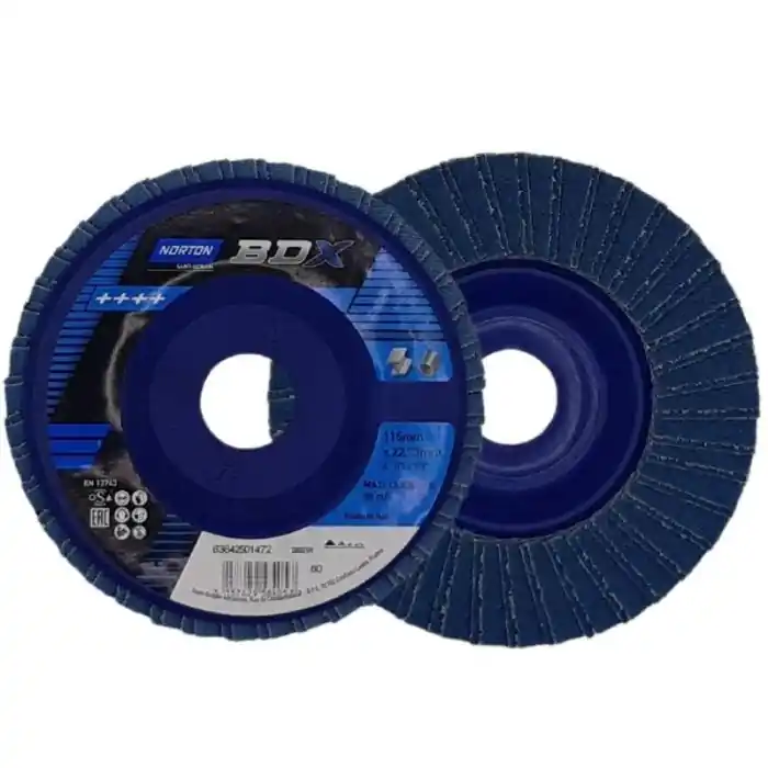 Disco lamellare per sbavatura NORTON BDX ø 115x22 mm r r r I dischi lamellari BDX sono realizzati con grana abrasiva allo zirconio per un‘elevata capacità di taglio e rapida rimozione del materiale. r Supporto in tela di cotone migliorato per una miglior flessibilità e resistenza all‘usura. r Ideale per tutte le applicazioni di sbavatura. r Abrasivo allo zirconio con proprietà di frattura controllata dei grani che producono continuamente nuove punte affilate. r r r
Applicazioni r r r materiali difficili come l‘acciaio e l‘acciaio inossidabile r metalli più teneri come l‘alluminio. r Dimensione ø 115x22 mm r Grane disponibili 36 - 100 r Centro depresso r r
", "sku" "09645370", "brand" { "@type" "Thing", "name" "NORTON SAINT GOBAIN" }, "offers" { "@type" "Offer", "priceCurrency" "EUR", "price" "2.60", "itemCondition" "http //schema.org/NewCondition", "availability" "http //schema.org/InStock", "url" "https //www.toolshopitalia.it/shop/disco-lamellare-per-sbavatura-norton-bdx-o-115x22-mm-g-36", "seller" { "@type" "Organization", "name" "ToolShop Italia - Ferramenta Online" } }
} Veilige Betaling