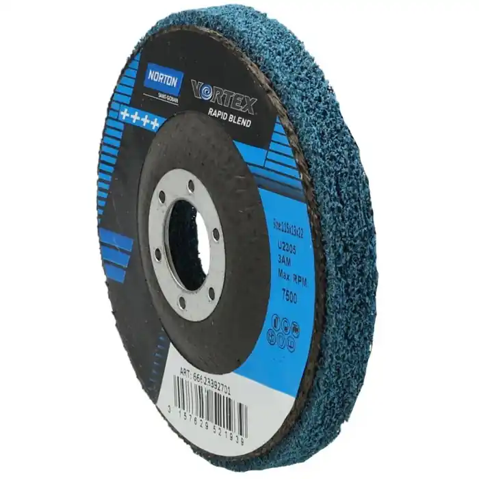 Disco abrasivo NORTON RAPID BLEND VORTEX 3AM U2305 ø mm 115x12x22 r r r Disco per smerigliatrice angolare con supporto in fibra di vetro r Vortex rapid blend rendo omogenei ed elimina i segni di sgrossatura lasciati dai dischi lamellari o dai dischi in fibra r Prepara la superficie prima della lucidatura a specchio r Armonizza le saldature MIG senza intaccarle r Dimensioni 115 x 12 x 22mm r Densità grana VORTEX 3AM r r r r
", "sku" "09753174", "brand" { "@type" "Thing", "name" "NORTON SAINT GOBAIN" }, "offers" { "@type" "Offer", "priceCurrency" "EUR", "price" "29.20", "itemCondition" "http //schema.org/NewCondition", "availability" "http //schema.org/InStock", "url" "https //www.toolshopitalia.it/shop/dischi-taglio-e-supporti-abrasivi/disco-abrasivo-norton-rapid-blend-vortex-3am-u2305-o-mm-115x22", "seller" { "@type" "Organization", "name" "ToolShop Italia - Ferramenta Online" } }
} Weekendaanbieding