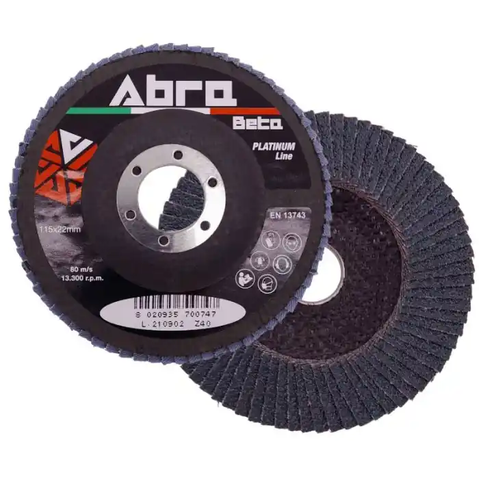 Express Levering Disco mono lamellare ABRA BETA Platinum Line ø 115 mm r r r DISCHI IN TELA IN ZIRCONIO E SUPPORTO IN FIBRA DI VETRO r Dischi professionali utilizzabili per operazioni su acciai inossidabili, metalli ferrosi e non ferrosi. r Le grane più grosse sono indicate per lavori di smerigliatura e sgrossatura r Le grane più fini sono invece particolarmente adatte a lavori di finitura. r r r
CARATTERISTICHE TECNICHE r r r Supporto in fibra di vetro r Mono lamellare r Profilo piano r Diametro 115 mm r Utilizzo consigliato con smerigliatrice angolare. r r r
VERSIONI GRANA DISPONIBILI r r r Codice 001050304 grana 40 r Codice 001050306 grana 60 r Codice 001050308 grana 80 r Codice 001050312 grana 120 r r
", "sku" "09765412", "brand" { "@type" "Thing", "name" "ABRA BETA" }, "offers" { "@type" "Offer", "priceCurrency" "EUR", "price" "2.50", "itemCondition" "http //schema.org/NewCondition", "availability" "http //schema.org/InStock", "url" "https //www.toolshopitalia.it/shop/dischi-taglio-e-supporti-abrasivi/disco-mono-lamellare-abra-beta-platinum-line-o-115-mm-g-60", "seller" { "@type" "Organization", "name" "ToolShop Italia - Ferramenta Online" } }
}