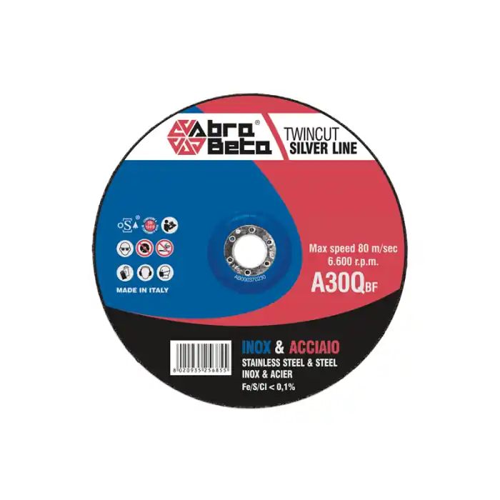 Gecertificeerd Disco da taglio acciaio /inox /ghisa Abra Beta A30Q centro depresso r r r r r Utilizzabili per il taglio di acciai, acciai inossidabili, acciai legati e medio-legati, ghise acciaiose e dure. r r UTILIZZO CONSIGLIATO Smerigliatrice angolare r r r Diametro disco 115 /230 mm r r Spessore 3,2 mm r Diametro foro 22,23 mm r Max RPM 6600-13300 /min r Centro depresso r r r r
", "sku" "09793125", "brand" { "@type" "Thing", "name" "ABRA BETA" }, "offers" { "@type" "Offer", "priceCurrency" "EUR", "price" "1.04", "itemCondition" "http //schema.org/NewCondition", "availability" "http //schema.org/InStock", "url" "https //www.toolshopitalia.it/shop/dischi-taglio-e-abrasivi/disco-da-taglio-acciaio-inox-ghisa-abra-beta-a30q-centro-depresso-o-mm-115x3-2", "seller" { "@type" "Organization", "name" "ToolShop Italia - Ferramenta Online" } }
}