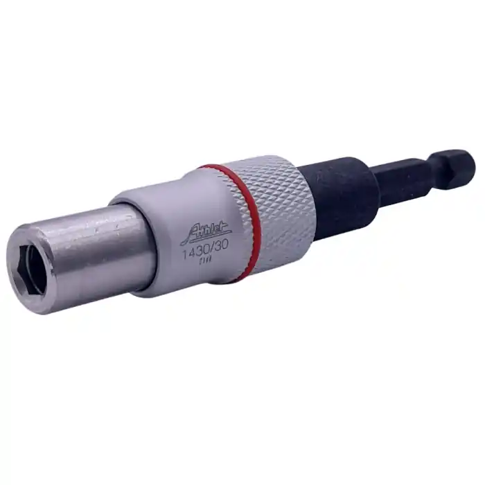 Porta inserti per avvitare snodato magnetico ATHLET 1430 /30, 1 /4" x 88 mm r r r Supporto magnetico a testa sferica con potente magnete al neodimio e anello elastico, un giunto sferico consente l‘avvitamento in punti difficili da raggiungere. r Può essere utilizzato anche come supporto magnetico standard. r Il nuovo supporto magnetico con testa sferica di Athlet è un tipo speciale di "risolutore di problemi", che consente di avvitare in punti difficili da raggiungere. r Grazie allo snodo sferico, il supporto magnetico può essere inclinato fino a un angolo di 20 gradi, garantendo così un posizionamento esatto della vite anche negli angoli inaccessibili. r L‘azionamento del supporto magnetico è realizzato in acciaio al cromo vanadio temprato e brunito. r Il manicotto extra forte in acciaio inossidabile è dotato di un anello elastico interno, che funge da ulteriore fissaggio della punta e garantisce così una tenuta ottimale della punta anche se la vite è inclinata. r Grazie alla bussola di guida a scorrimento libero, il portamagnete con testa a sfera può essere utilizzato anche professionalmente come portamagnete standard r Lunghezza 88 mm r Attacco da 1 /4" r Forma E 6.3, DIN 3126 r r
", "sku" "09680432", "brand" { "@type" "Thing", "name" "ATHLET" }, "offers" { "@type" "Offer", "priceCurrency" "EUR", "price" "20.05", "itemCondition" "http //schema.org/NewCondition", "availability" "http //schema.org/InStock", "url" "https //www.toolshopitalia.it/shop/inserti-per-avvitare/porta-inserti-per-avvitare-magnetico-snodato-athlet-1430-30-1-4-x-88-mm", "seller" { "@type" "Organization", "name" "ToolShop Italia - Ferramenta Online" } }
} Alleen Vandaag