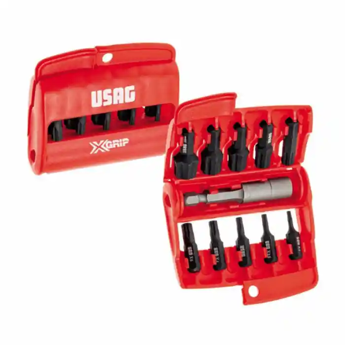 Superprijs Assortimento inserti avvitare profilo esagonale X-Grip Usag 660 X/S11