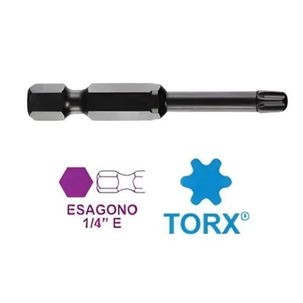 Inserto ad avvitare Fermec Torx Torsion Impact 1/4 L50 mm - TX 10 Koop Vandaag