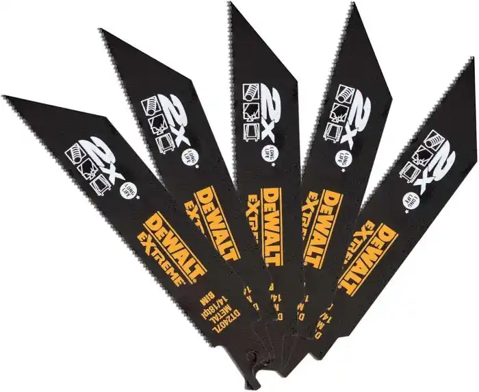 Seizoensaanbieding Dewalt Extreme DT2407L-QZ set 5 lame sega universale per taglio metalli 152mm r r r Lunghezza lama 152mm 14 /18 TPI r r r
Applicazioni r r r Tubi metallici Rame r Per tagliare profilati in acciaio r Per tagliare varie tipologie di metalli Canaline r Per tagliare tondini in acciaio Lamiere in metallo r Per tagliare tubi in metallo r r r
CARATTERISTICHE r r r Queste per il taglio di metalli a lunga durata EXTREME® 2X possono resistere a condizioni di lavoro estreme. r Un angolo aggressivo del gambo aiuta ad aumentare il contatto dei denti e un design brevettato offre velocità di taglio elevate nelle comuni applicazioni di taglio dei metalli. r r
", "sku" "09804791", "brand" { "@type" "Thing", "name" "DEWALT" }, "offers" { "@type" "Offer", "priceCurrency" "EUR", "price" "28.50", "itemCondition" "http //schema.org/NewCondition", "availability" "http //schema.org/InStock", "url" "https //www.toolshopitalia.it/shop/lame-per-sega-universale/dewalt-extreme-dt2407l-qz-set-5-lame-sega-universale-per-taglio-metalli-152mm", "seller" { "@type" "Organization", "name" "ToolShop Italia - Ferramenta Online" } }
}