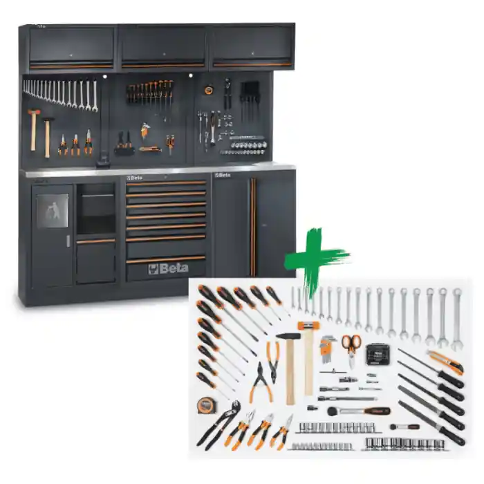 Superprijs Arredo officina Beta C45PRO 2.0 AX/157UT con assortimento 157 utensili - 045009167