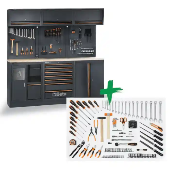 Beste Prijs Arredo officina Beta C45PRO 2.0 AW/157UT con assortimento 157 utensili - 045009168