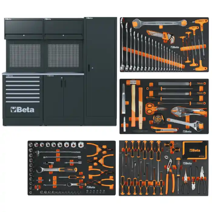 Arredo officina Beta RSC50 2.0 D/224UT con assortimento 224 utensili - 050001090 Veilige Betaling