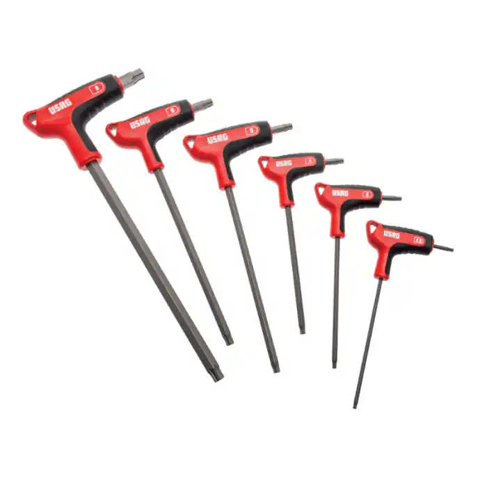 Serie 6 chiavi maschio esagonale impugnatura profilo X-Grip Usag 280 HX/SE6 Direct Verzonden