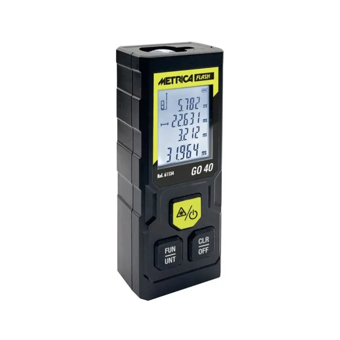 Distanziometro metro laser 40m Metrica FLASH GO40 con custodia Gratis Retour