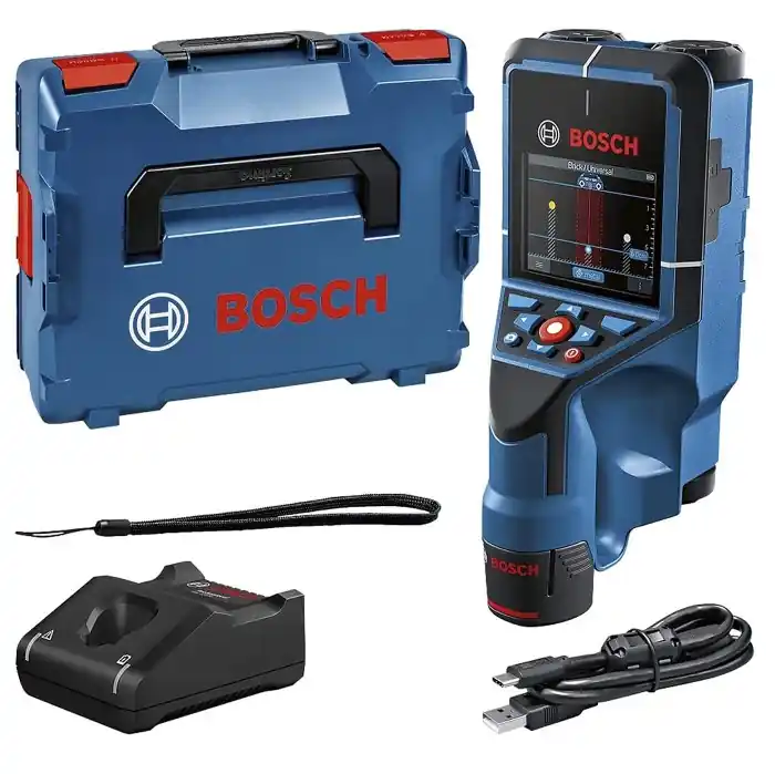 Beperkt Aanbod BOSCH D-TECT 200 C Professional Rilevatore metalli, cavi, tubi plastica, 12V in valigetta
