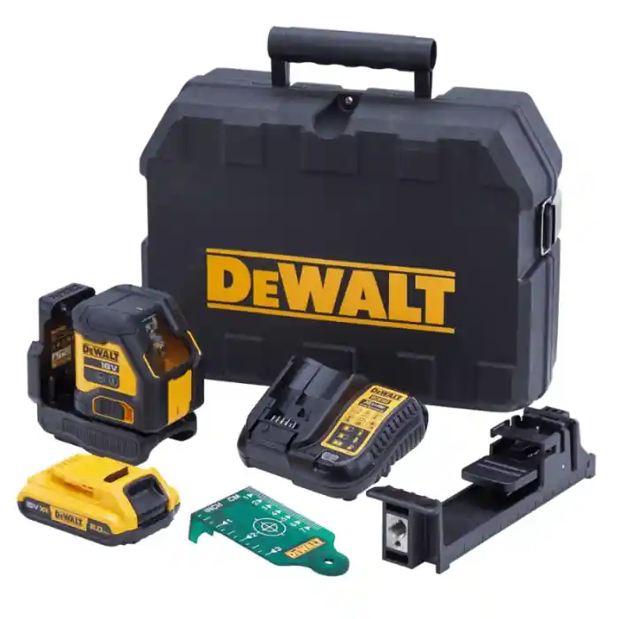 Dewalt DCLE34021D1-QW Livella Laser croce raggio verde 18V Li-Ion 2 Ah Betrouwbaar