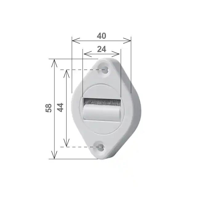 Hete Deal Guida cinghia orientabile Stafer per cintino tapparella - - bianco