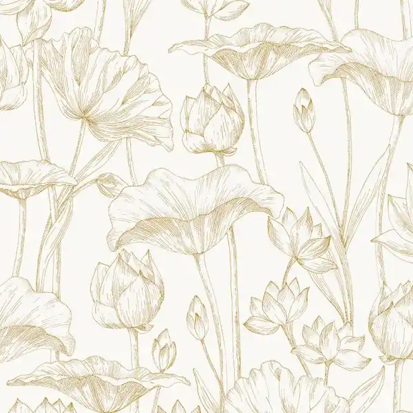 Direct Beschikbaar Carta da parati LOT303 Lotus Zoom MASUREEL