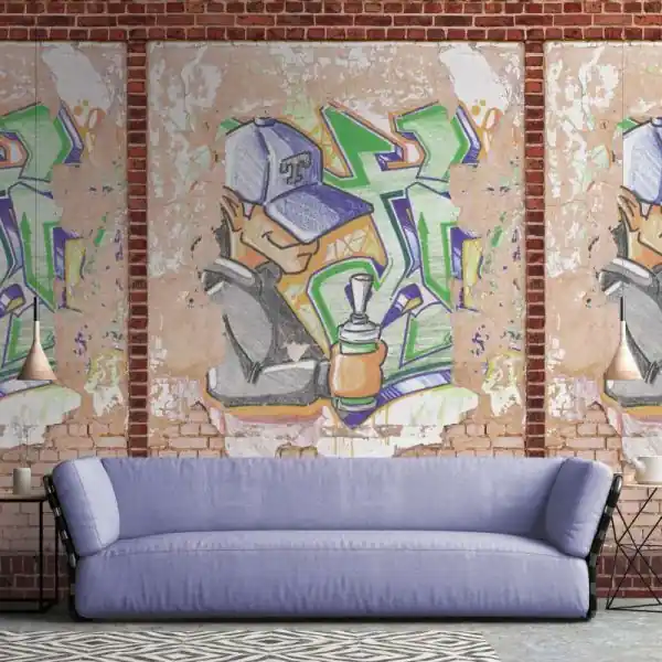 Premium Carta da parati 392411 Metropolitan Stories - The Wall 2 livingwalls