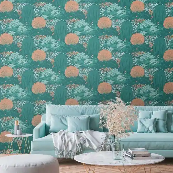 Gratis Retour Carta da parati 393503 Famous Garden livingwalls