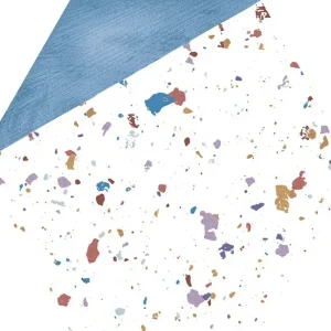 Merkproduct Scatola in porcellana esagonale 25x29 Stracciatella blu 17 pezzi 0,93 m2 Aparici