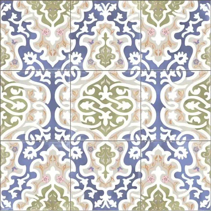 Gratis Retour Scatola di porcellana 59,2x59,2 Tawriq blu naturale 1,40 m2 / scatola 4 pezzi / scatola APARICI
