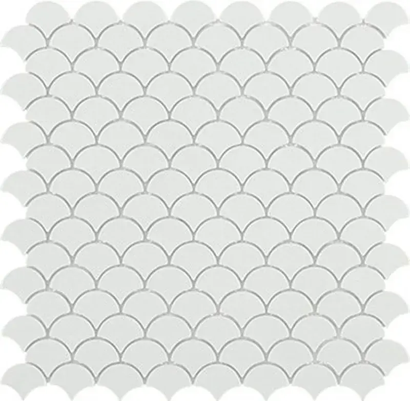 Lage Prijs Scatola a rete in mosaico bianco opaco soul