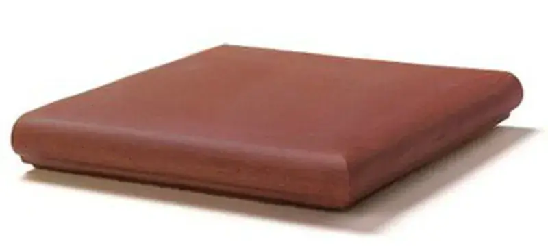 Gradino d‘angolo rotondo Cotto rosso 330x330x53x18mm 2 Pezzi/Scatola Gres de Aragón Snelle Levering