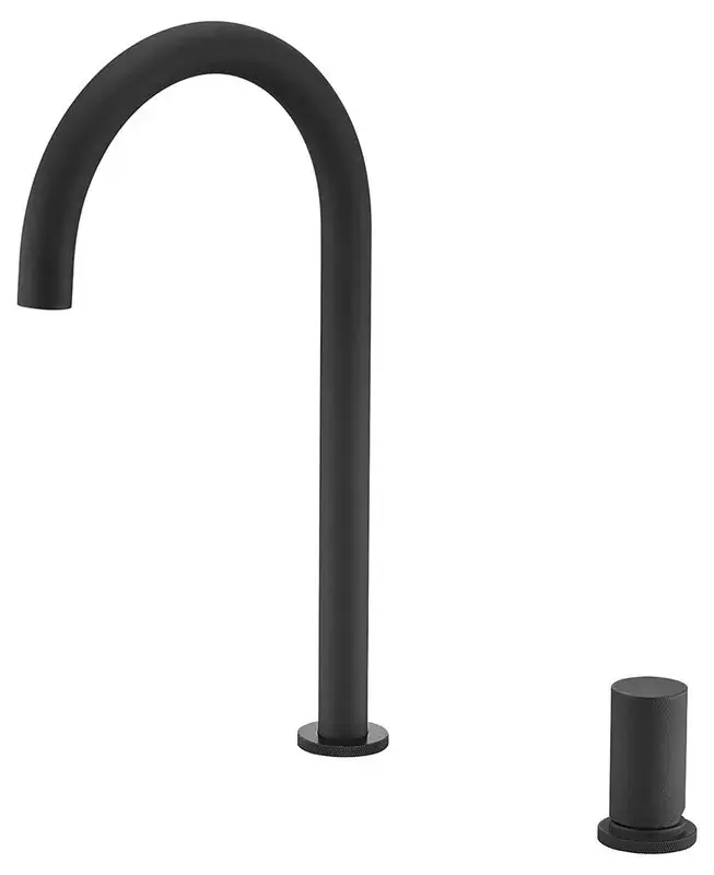 Beperkt Aanbod Manacor rubinetto da cucina nero opaco Ref.GCM001 / NG Imex