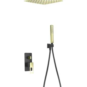 Exclusieve Aanbieding Set doccia da incasso in oro nero Stockholm. Imex