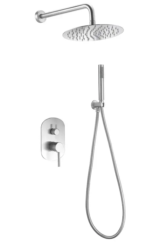 Korting Set doccia Moscu Acero Inox da incasso. Imex