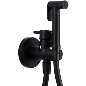 Direct Beschikbaar Rubinetto per bidet da incasso nero Imex Munich