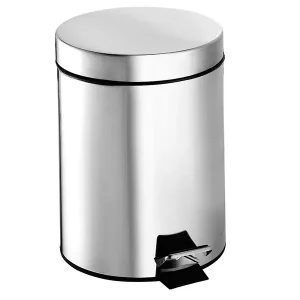 Cestino con pedale in acciaio inossidabile 304 cromato Ac-100 Seizoensaanbieding