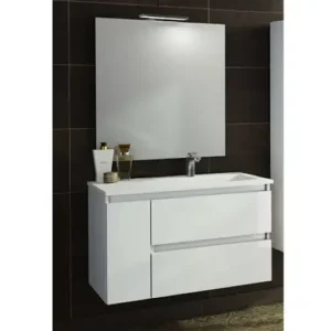 Lage Kosten Armadio e lavello Box 2 cassetti 1 pta bianco lucido sospeso