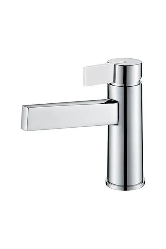 Rubinetto lavabo Elba cromo / bianco Koop Vandaag