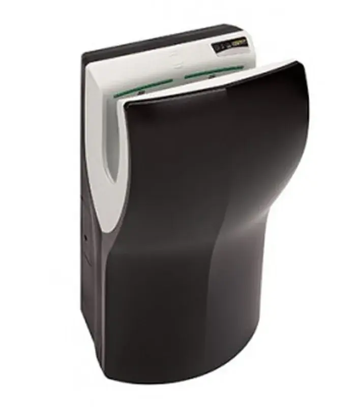 Asciugamani elettrico automatico Dualflow in ABS nero Mediclinics M-14AB Beperkte Voorraad