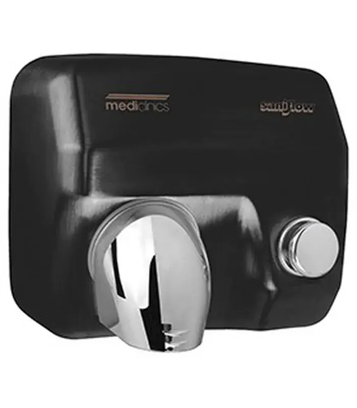 Koop Online Asciugamani elettrico saniflow manuale Acciaio epossidico nero opaco E05B Mediclinics
