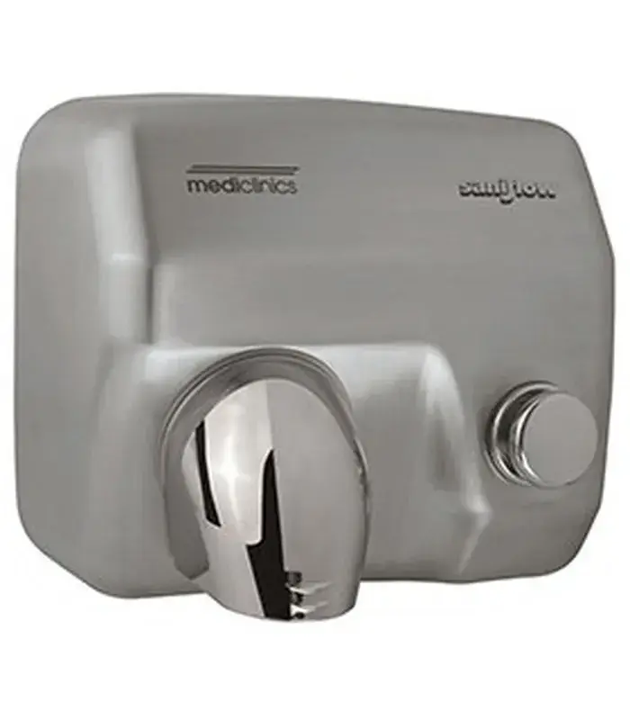 Asciugamani elettrico saniflow manuale Acciaio inox AISI 304 satinato E05CS Mediclinics Korting