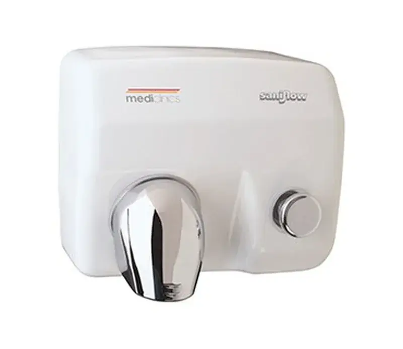 Aanbieding Asciugamani manuale Saniflow Steel E88 Smalto vetrificato bianco Mediclinics