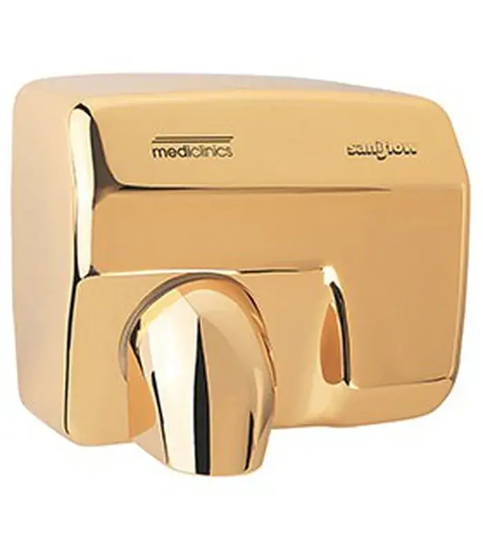 Asciuga mani automatico Saniflow Acciaio placcato oro E88AO Mediclinics Direct Verzonden
