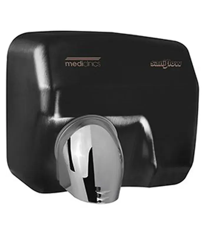 Asciugamani elettrico automatico Saniflow Acciaio epossidico Nero opaco E05AB Mediclinics Koop Online