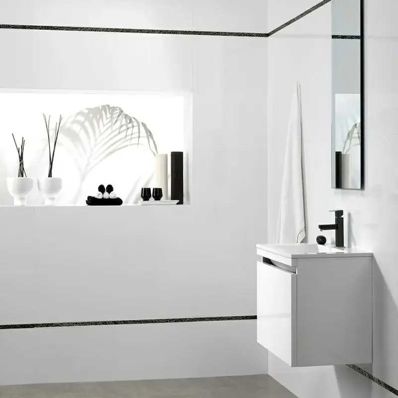 Piastrella 30x90 rettificata bianco opaco Goedkoop