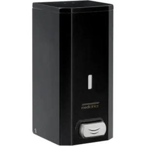 Dosatore sapone liquido a pulsante Acciaio inox AISI 304 Epoxy Black DJ0031B Mediclinics Nieuw