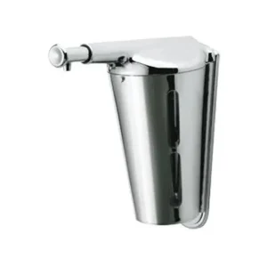 Distributore di sapone a pulsante in acciaio inox AISI 304 Bright DJ0110C Mediclinics Hoge Kwaliteit