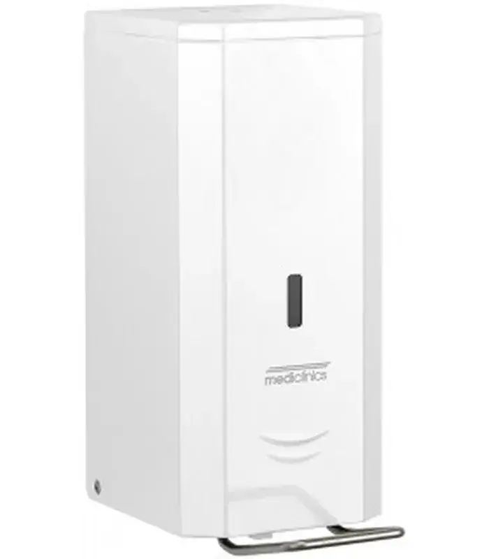 Must-Have Distributore di sapone liquido a leva Acciaio inox AISI 304 Epossidico Bianco DJP0034 Mediclinics