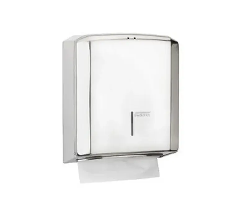 Speciale Aanbieding Distributori di asciugamani di carta Asciugamano piegato a C / Z fissato al muro Acciaio inossidabile AISI 304 Lucido DT2106C Mediclinics