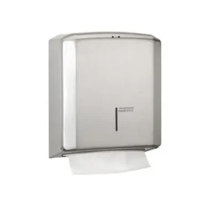Koop Online Distributori di asciugamani di carta Asciugamani piegati a C / Z fissati al muro Acciaio inox AISI 304 Satinato DT2106CS Mediclinics